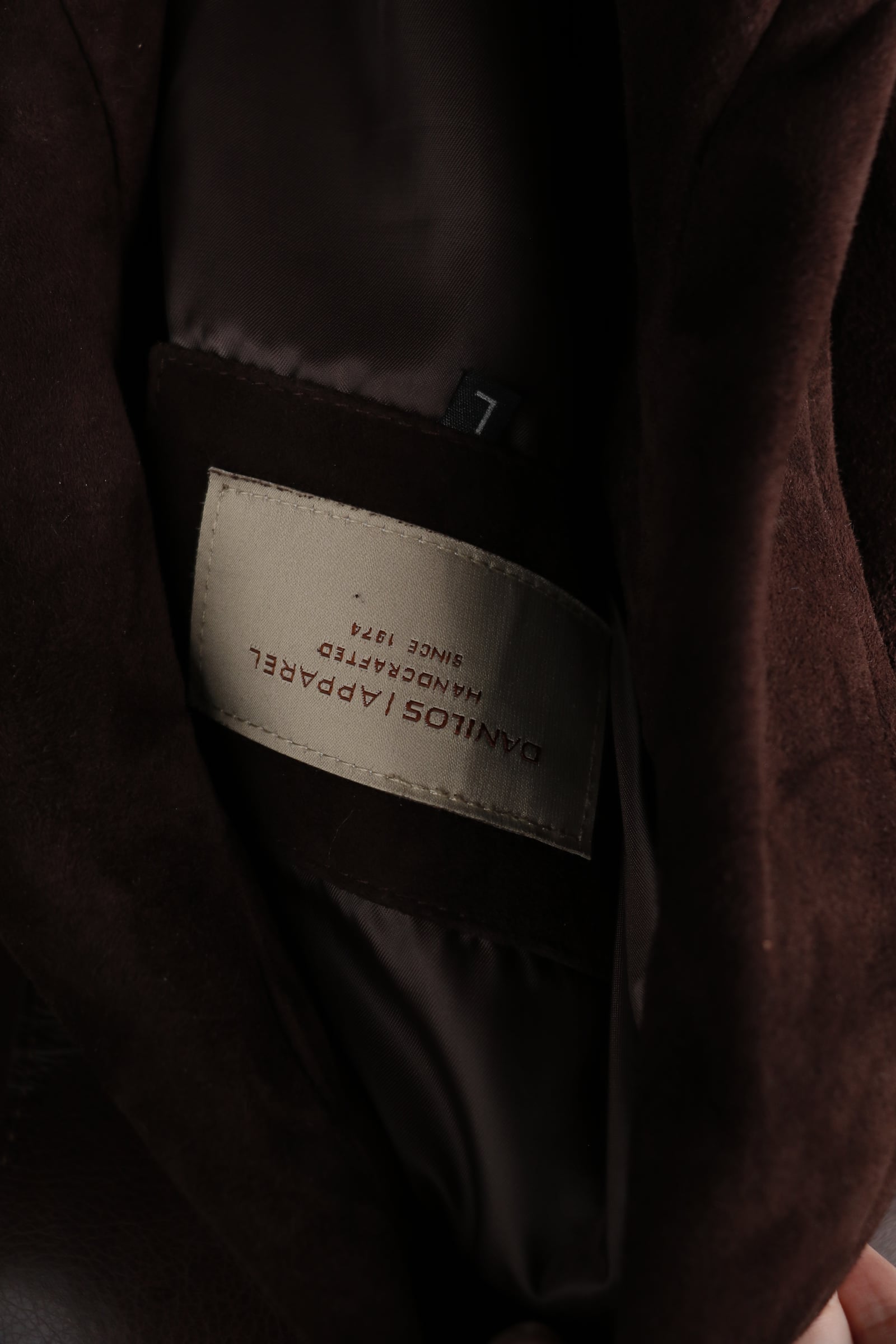 Close-up of hand-stitched leather detail